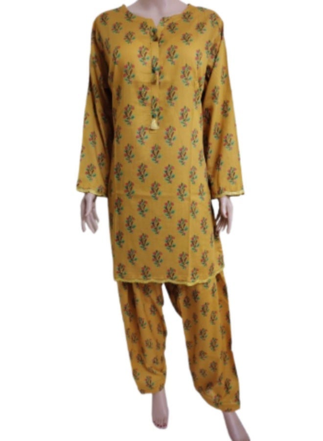 Fabric Pakistani Lawn Printed Stitched 2-Piece Suit (Large Size )– 2026 Collection - Image 3
